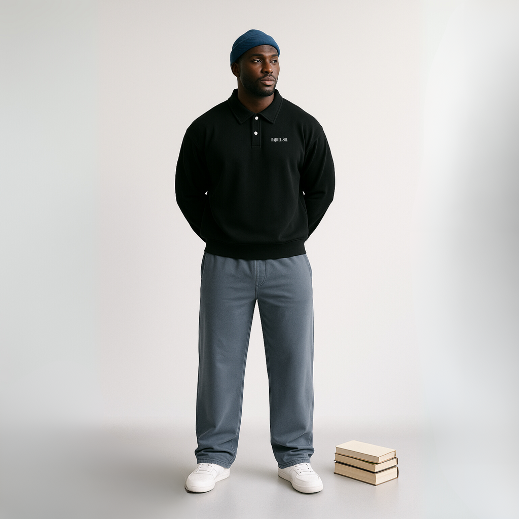 Emergence Heavyweight Polo-Collar Sweatshirt