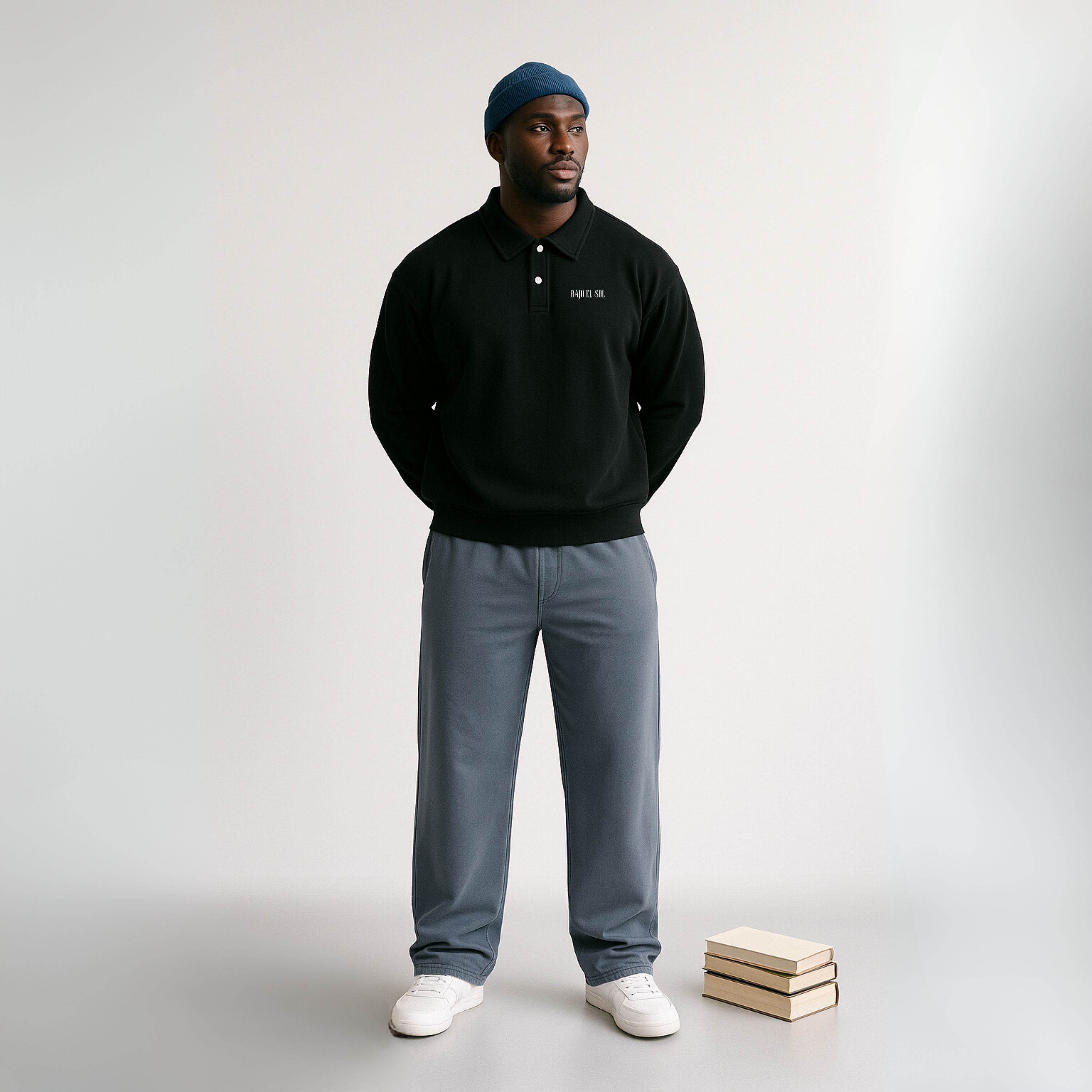 Emergence Heavyweight Polo-Collar Sweatshirt