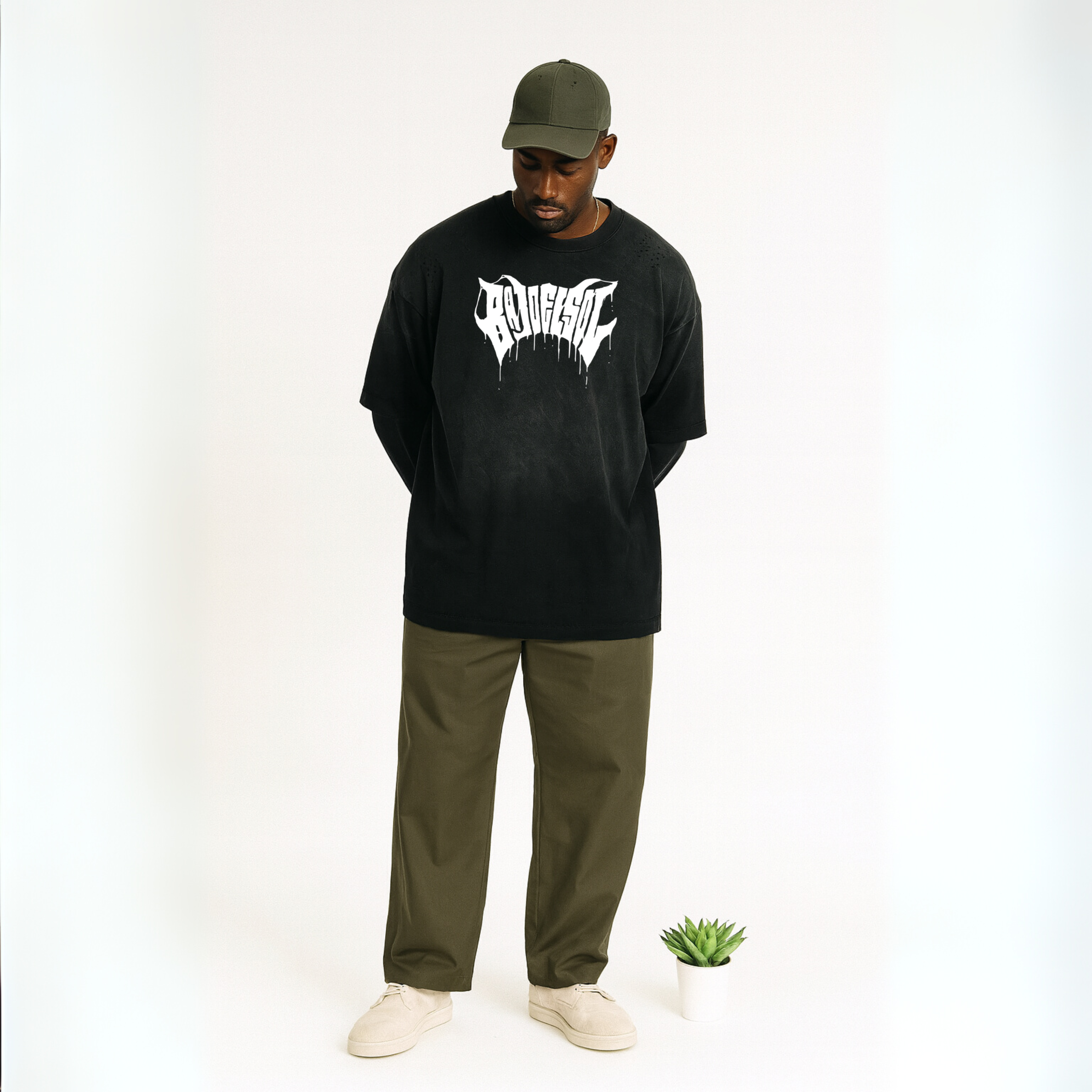 Emergence Frayed Faux Two-Piece Long Sleeve Shirt